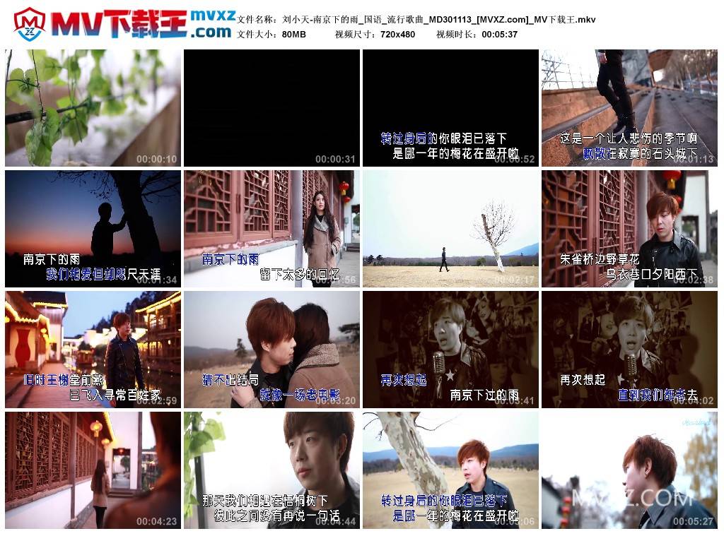 刘小天-南京下的雨_国语_流行歌曲_MD301113